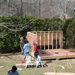 People working on Shed